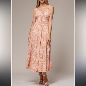 Lusana Leeda Dress in Tarra Animal Print, size medium
